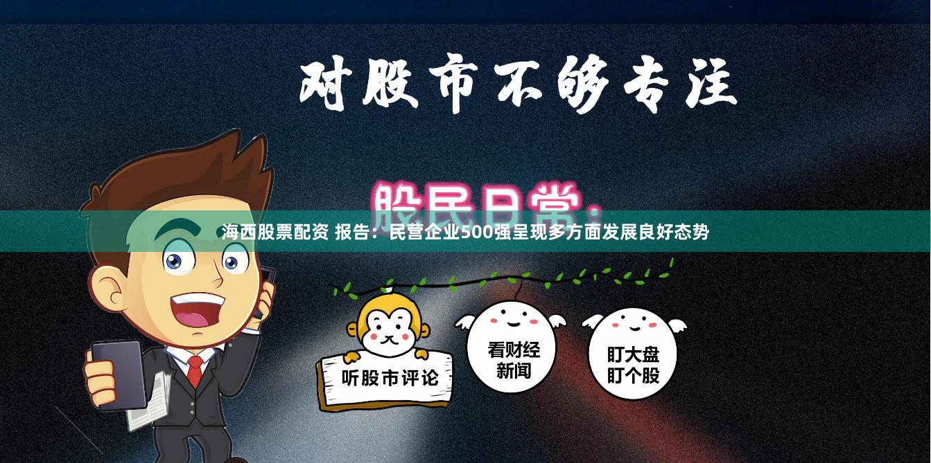 海西股票配资 报告：民营企业500强呈现多方面发展良好态势