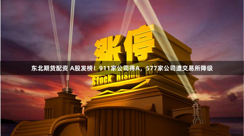 东北期货配资 A股发榜！911家公司得A，577家公司遭交易所降级