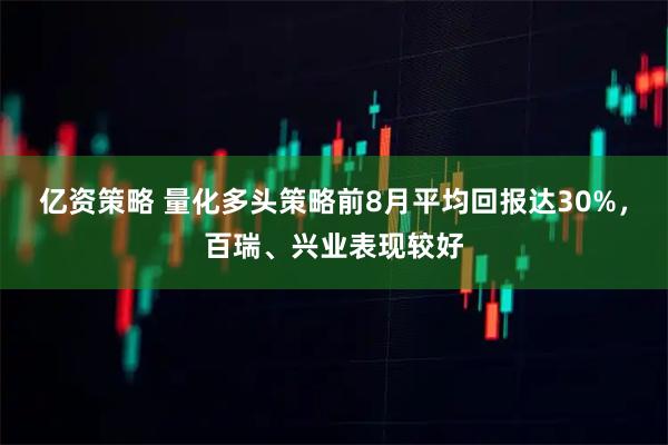亿资策略 量化多头策略前8月平均回报达30%，百瑞、兴业表现较好